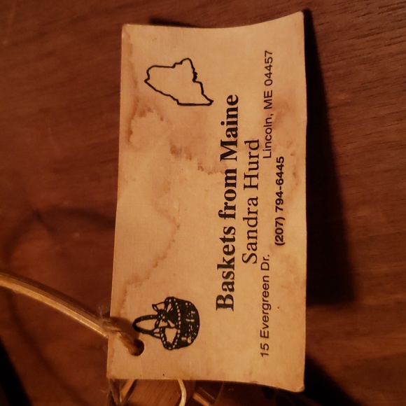 SOLD - Mini Berry handmade blueberry basket by Baskets from Maine Vintage - Picture 5 of 6